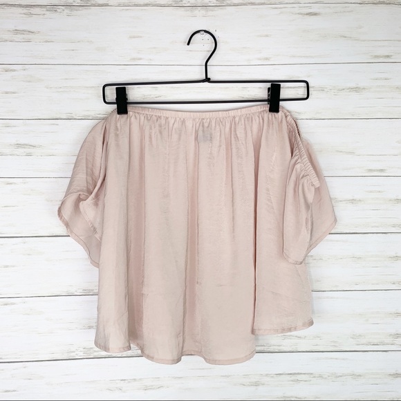 American Eagle Outfitters Tops - American Eagle | Blush Pink Off Shoulder Blouse